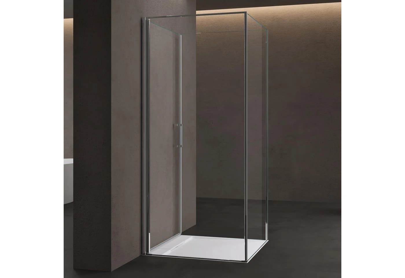doporro Grossraumdusche Duschkabine Rav36UK U-Form 8mm ESG-Sicherheitsglas - Bild 3
