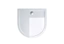 doporro Duschwanne Halbkreis Acryl flach weiß Faro4 Bild 2