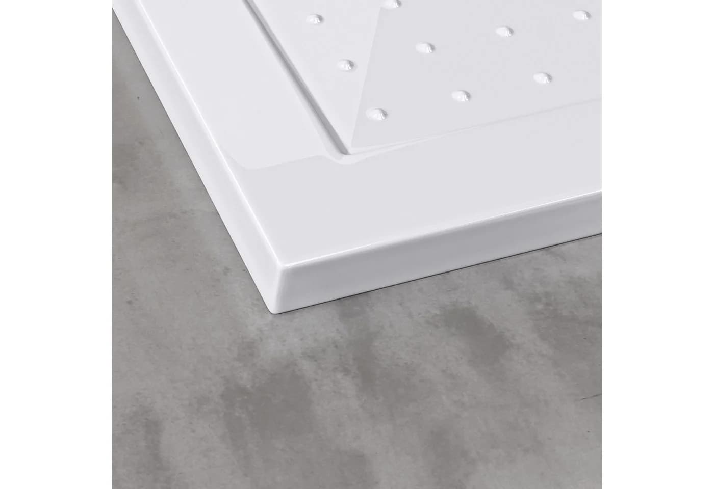 doporro Duschwanne L02 Acryl Rechteckig mit Anti-Rutsch Profil - Bild 5