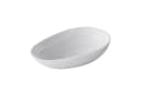 doporro Aufsatzwaschbecken Oval Weiß Gussmarmor Bild 2