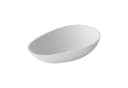 doporro Aufsatzwaschbecken Oval Weiß Gussmarmor Bild 2