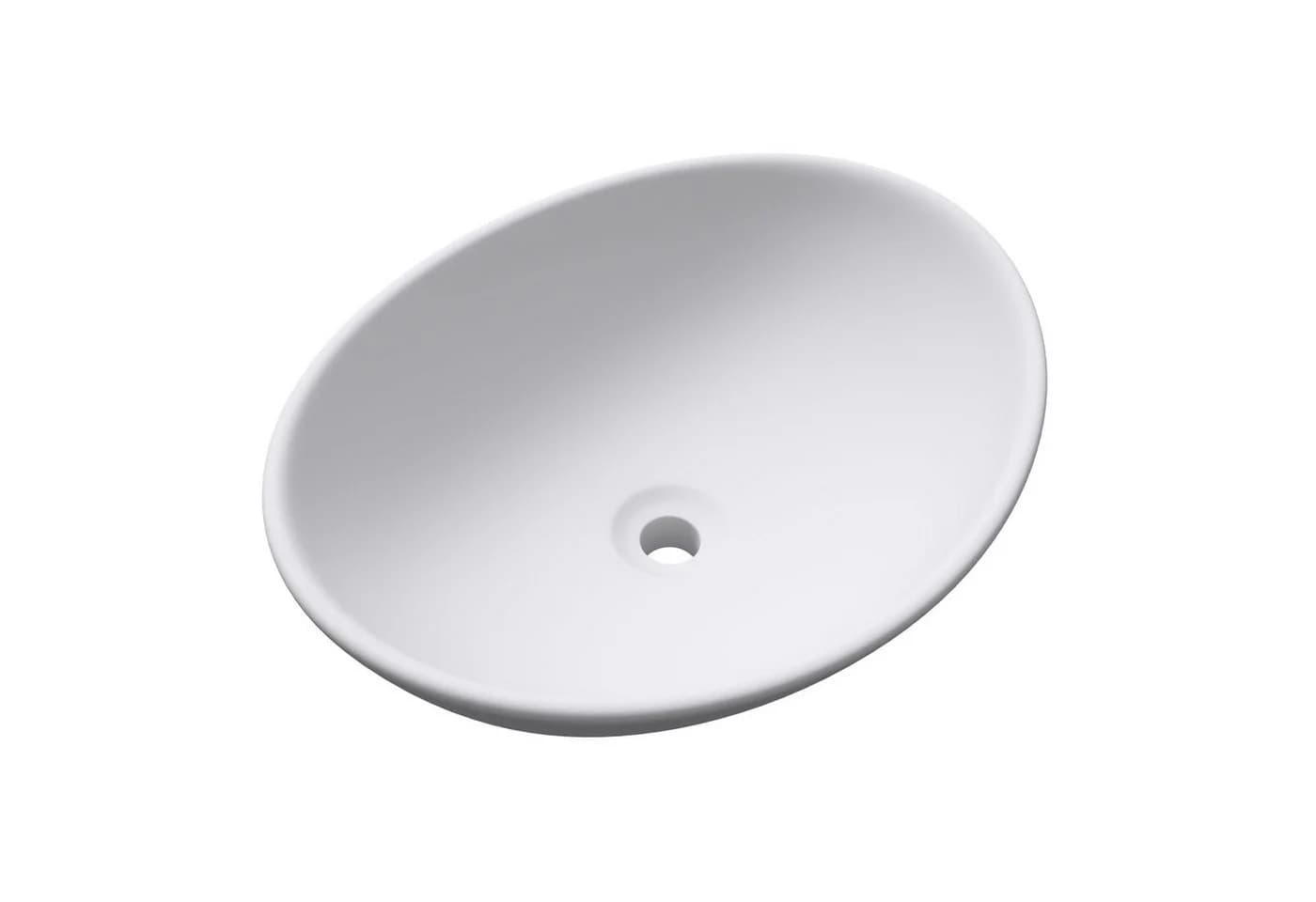 doporro Aufsatzwaschbecken Brüssel205 Oval Weiß Keramik - Bild 2