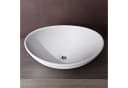 doporro Aufsatzwaschbecken Brüssel205 Oval Weiß Keramik Bild 4