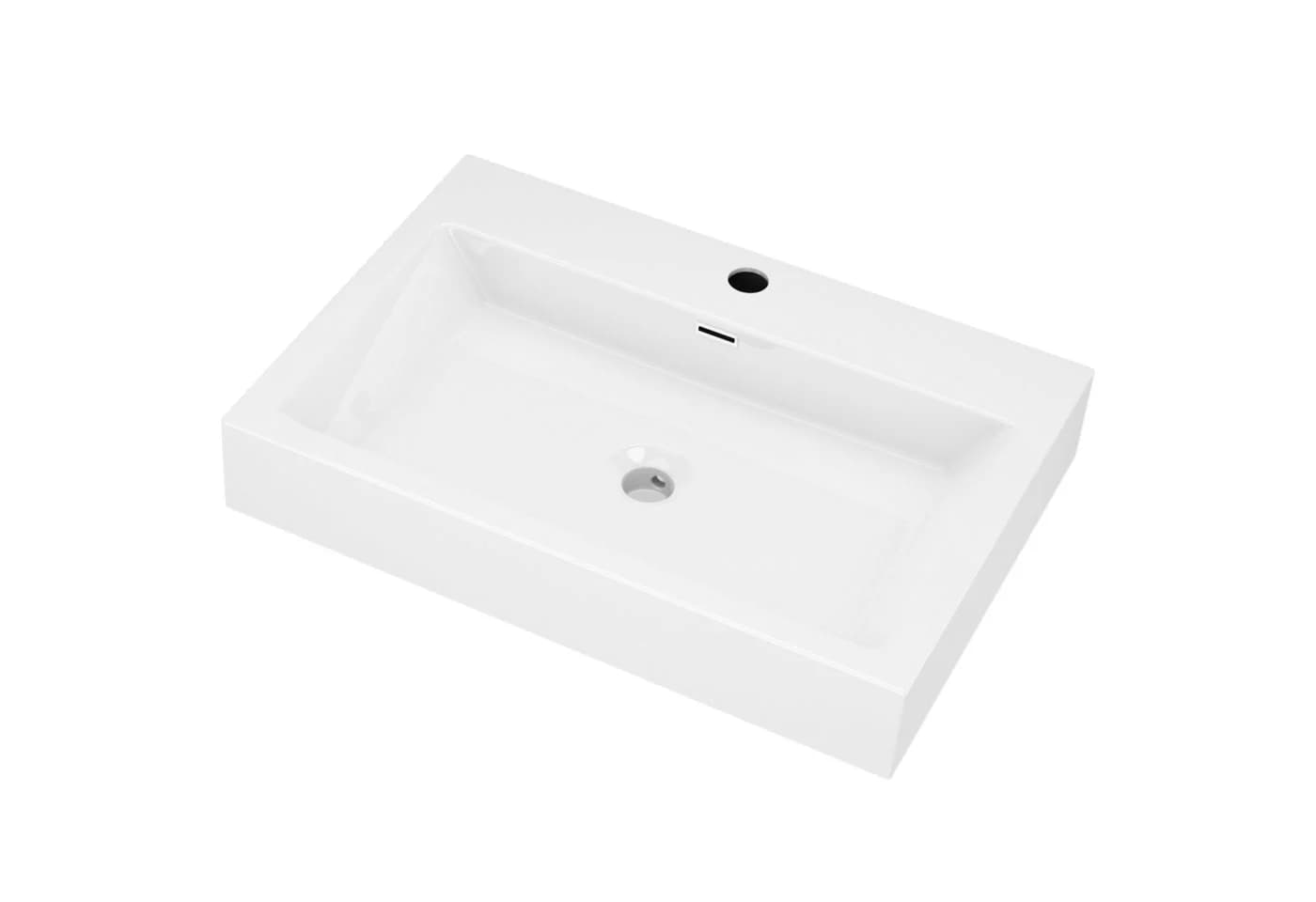 doporro Aufsatzwaschbecken Col06 Weiß Gussmarmor Nano-Beschichtung - Bild 2