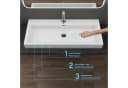 doporro Aufsatzwaschbecken Col06 Weiß Gussmarmor Nano-Beschichtung Bild 3