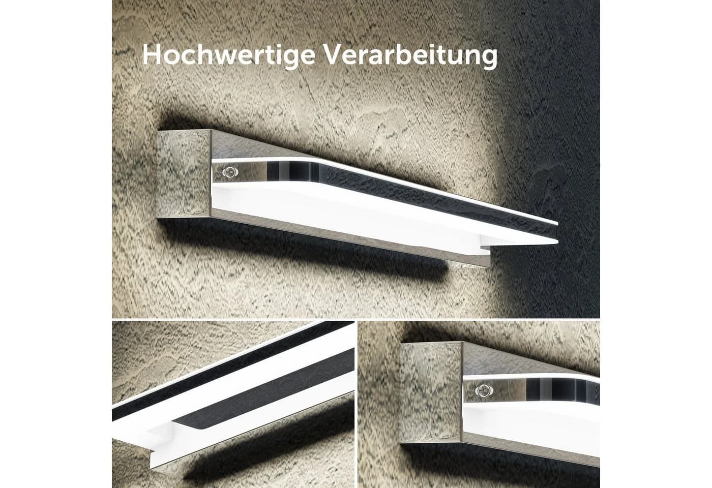 doporro LED Spiegelleuchte Wandlampe Badleuchte SparkLuxe Chrom - Bild 3