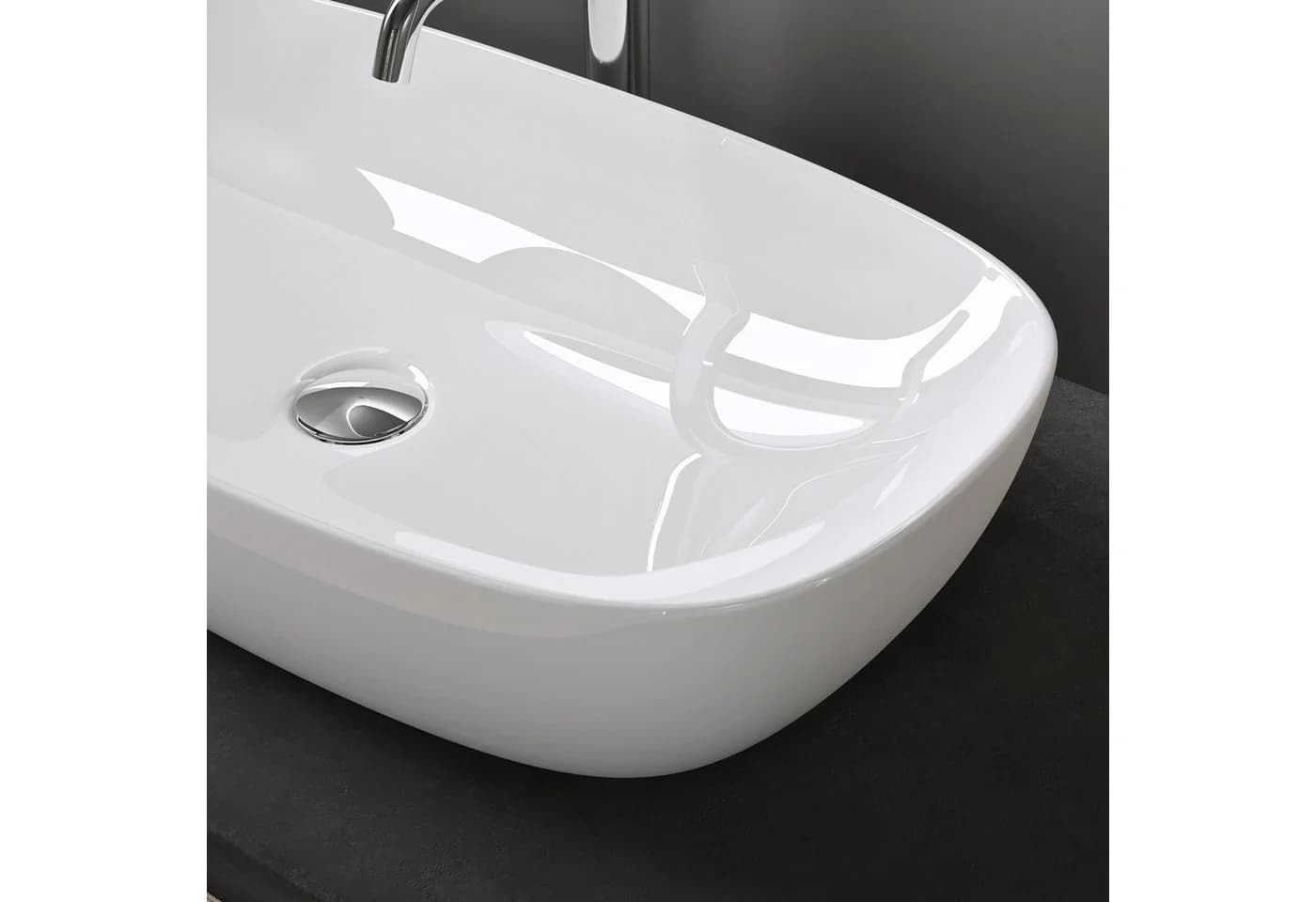 doporro Aufsatzwaschbecken Brüssel104 Keramik Weiß - Bild 3