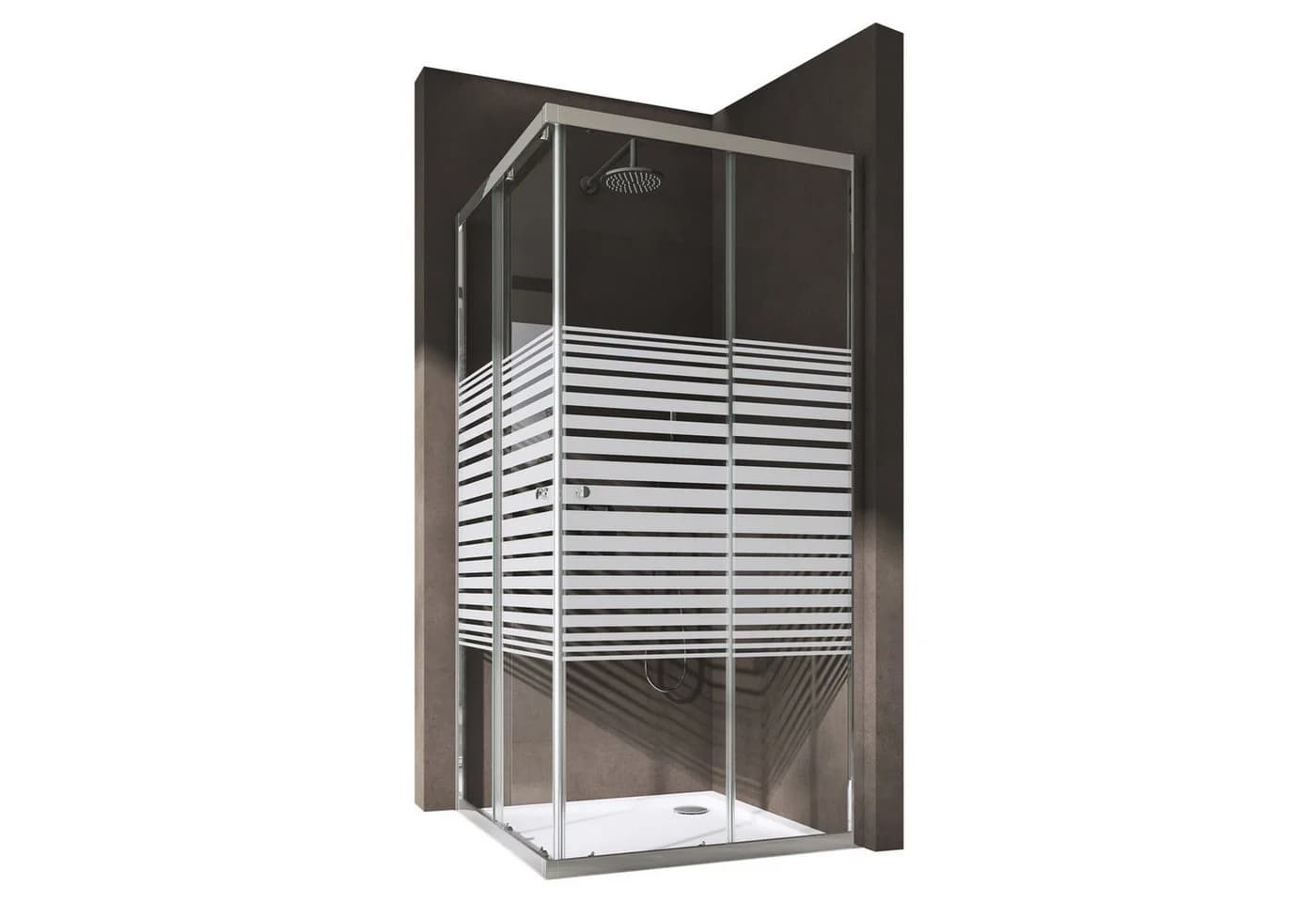 doporro Eckdusche Schiebetür 6mm ESG-Glas Nano 190cm - Bild 2