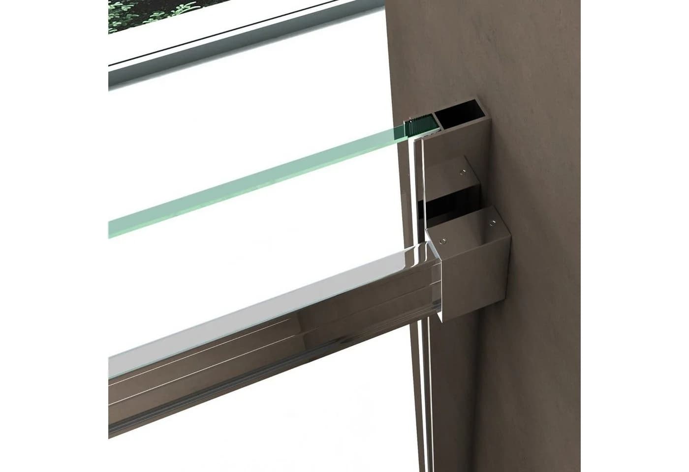 doporro Eckdusche Schiebetür ESG-Glas 195cm Modern - Bild 4