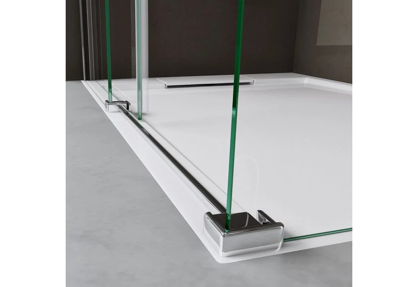doporro Eckdusche Schiebetür ESG-Glas 195cm Modern - Bild 5
