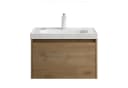 doporro Badmöbel-Set Salerno Waschbecken-Unterschrank Kerneiche Bild 2