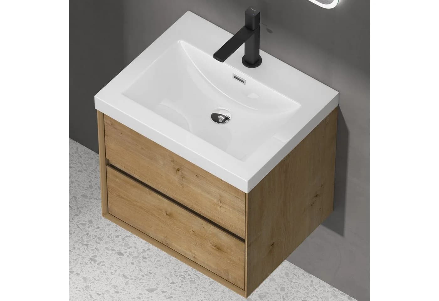 doporro Badmöbel-Set Rimo Badezimmer Mineraguss Waschbecken - Bild 5