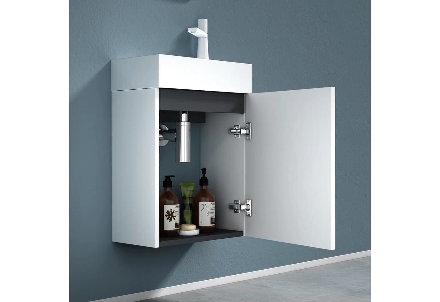 doporro Badezimmer-Set PISA mit Waschbecken und Spiegel - Bild 4