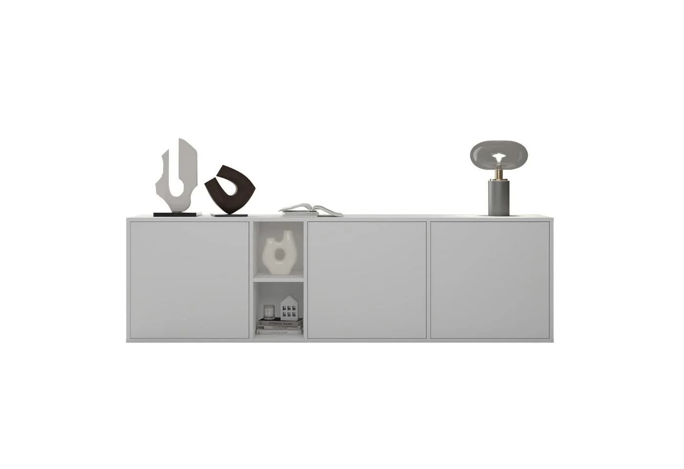 doporro Sideboard Schrank 02 Weiß Modern Push-Open - Bild 2