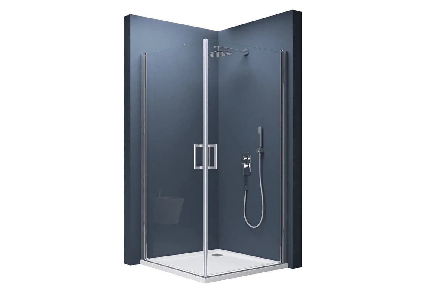 doporro Eckdusche Duschkabine 20mm Verstellbereich mit ESG-Glas Nano-Beschichtung - Bild 2