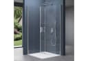 doporro Eckdusche Duschkabine 20mm Verstellbereich mit ESG-Glas Nano-Beschichtung Bild 4