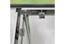 doporro Eckdusche Duschkabine Milchglas Streifen 6mm ESG Glas Bild 4