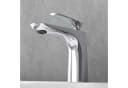 doporro Waschtischarmatur Design Einhebelmischer Silber Verchromt Bild 3