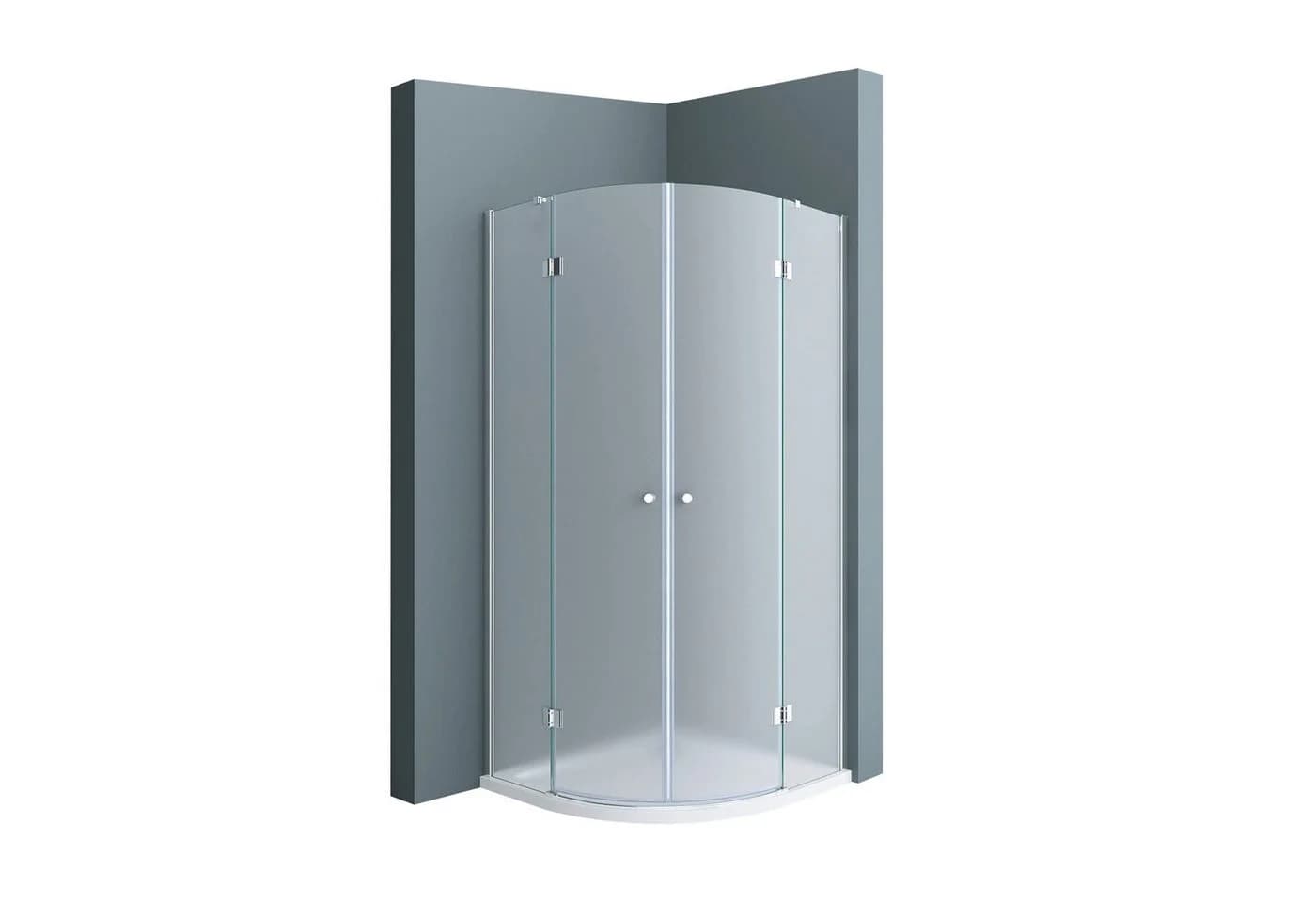 doporro Duschkabine Viertelkreis ESG-Sicherheitsglas 80x80 cm - Bild 2
