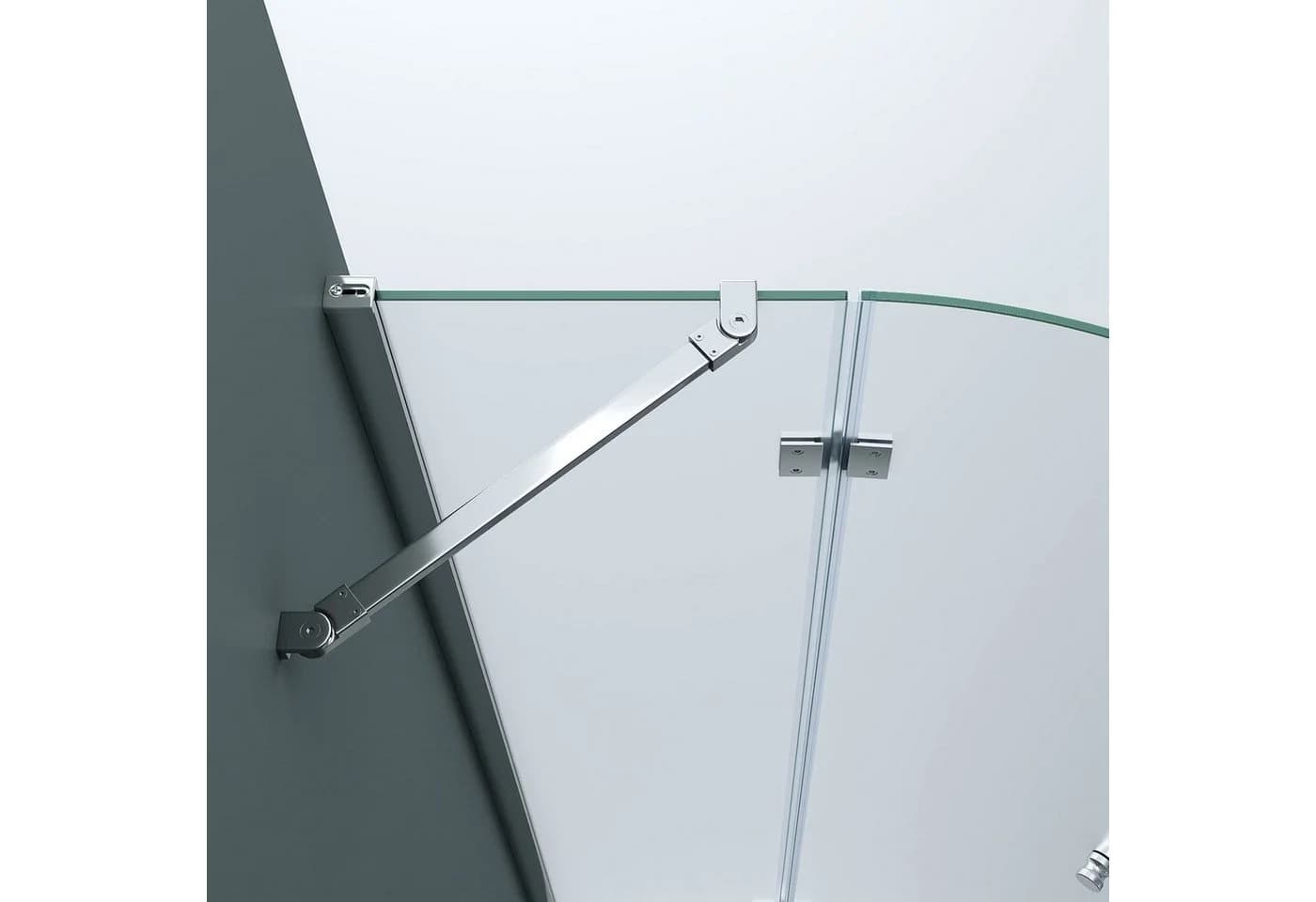 doporro Duschkabine Viertelkreis ESG-Sicherheitsglas 80x80 cm - Bild 5
