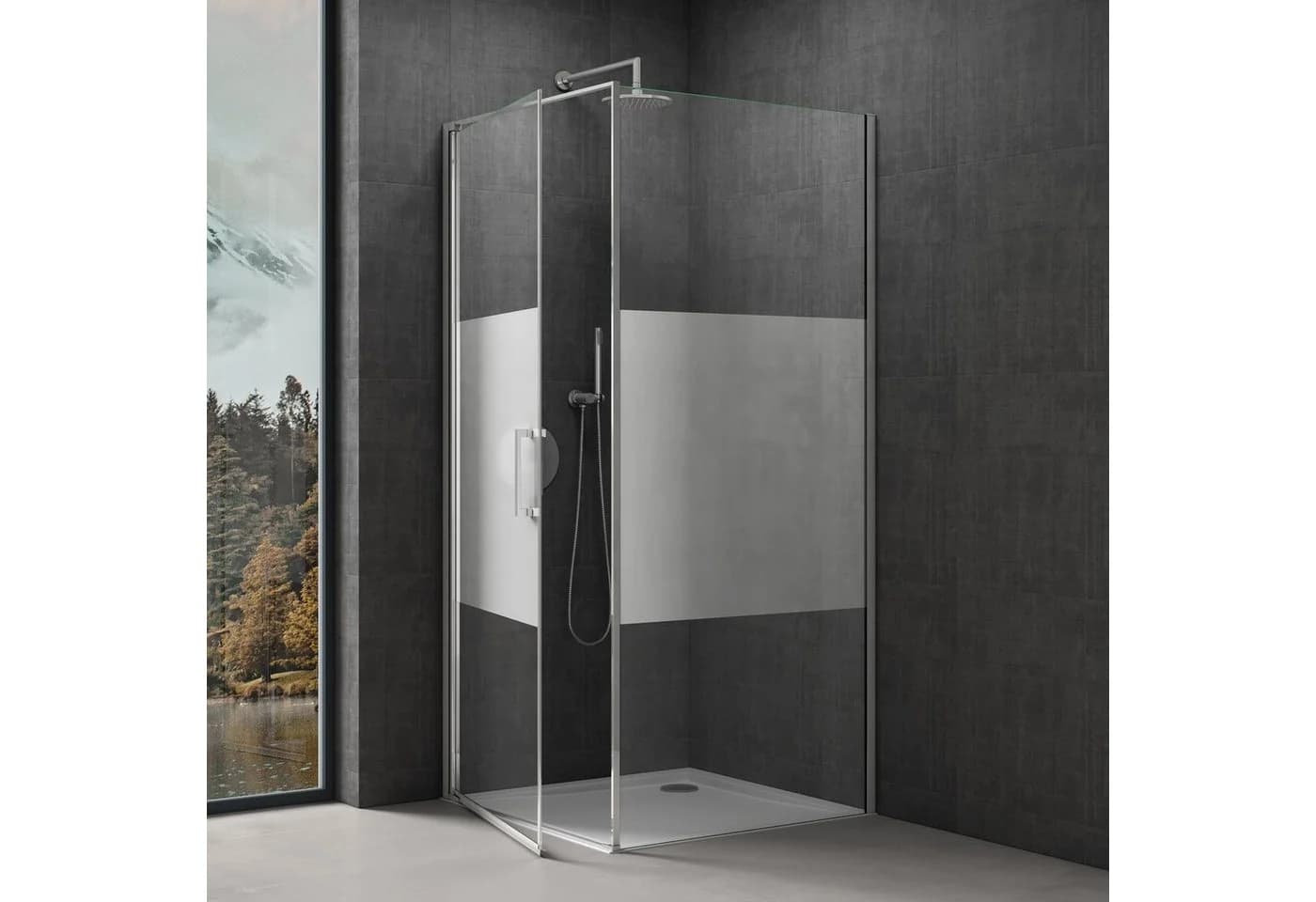 doporro Eckdusche Ravenna36K 80x80 cm mit Nano-Beschichtung - Bild 3