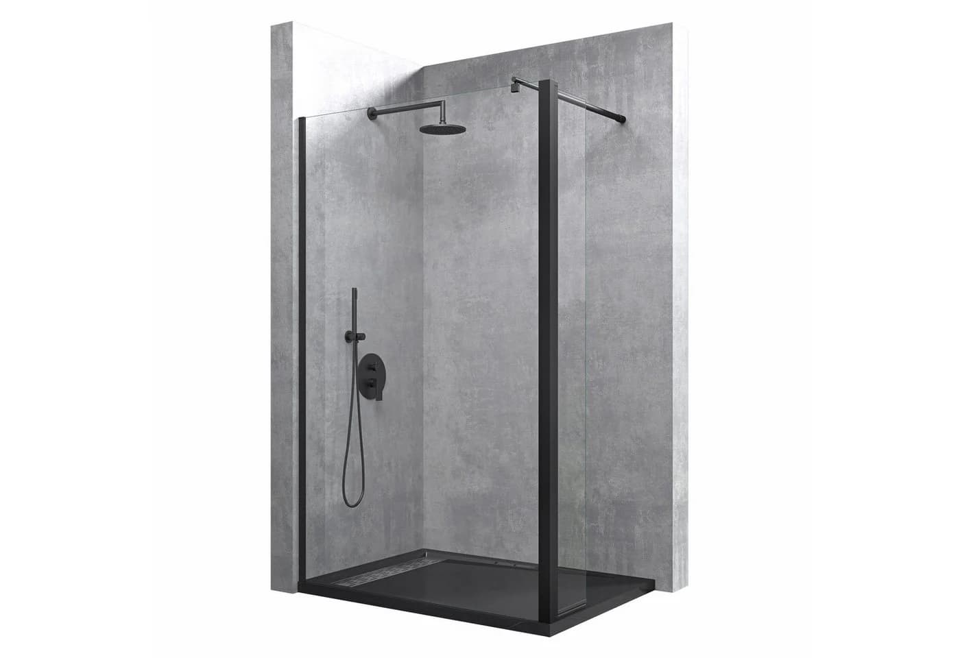 doporro Walk-in-Dusche Duschwand Nano Glas Duschabtrennung - Bild 2