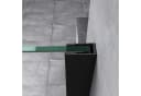doporro Walk-in-Dusche Duschwand mit Nebenteil - Schwarz/Silber Bild 3