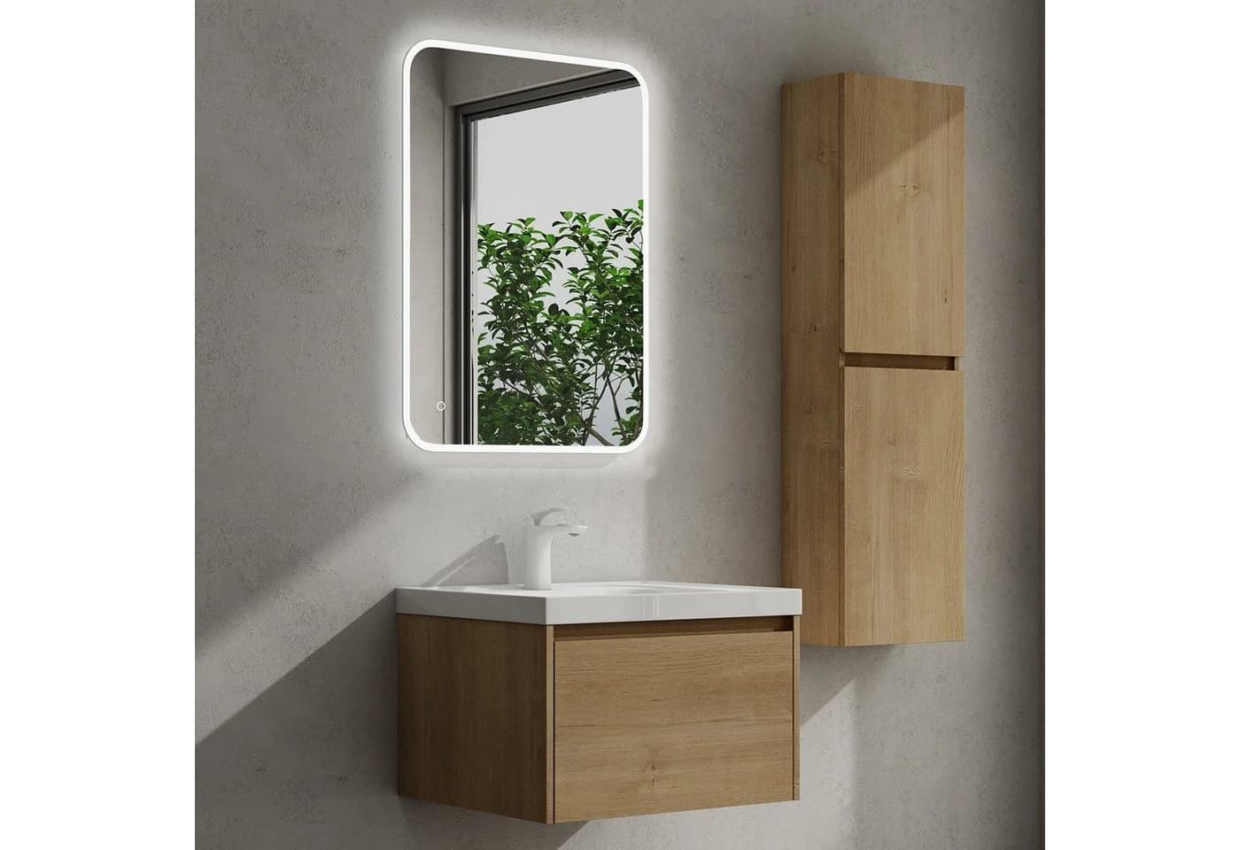 dopporro Badmöbel-Set Salerno mit Soft-Close & Wasserabweisend
