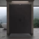 doporro Walk-in-Dusche Duschwand ESG-Sicherheitsglas Edelstahl Bild 1