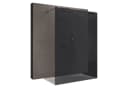 doporro Walk-in-Dusche Duschwand ESG-Sicherheitsglas Edelstahl Bild 2