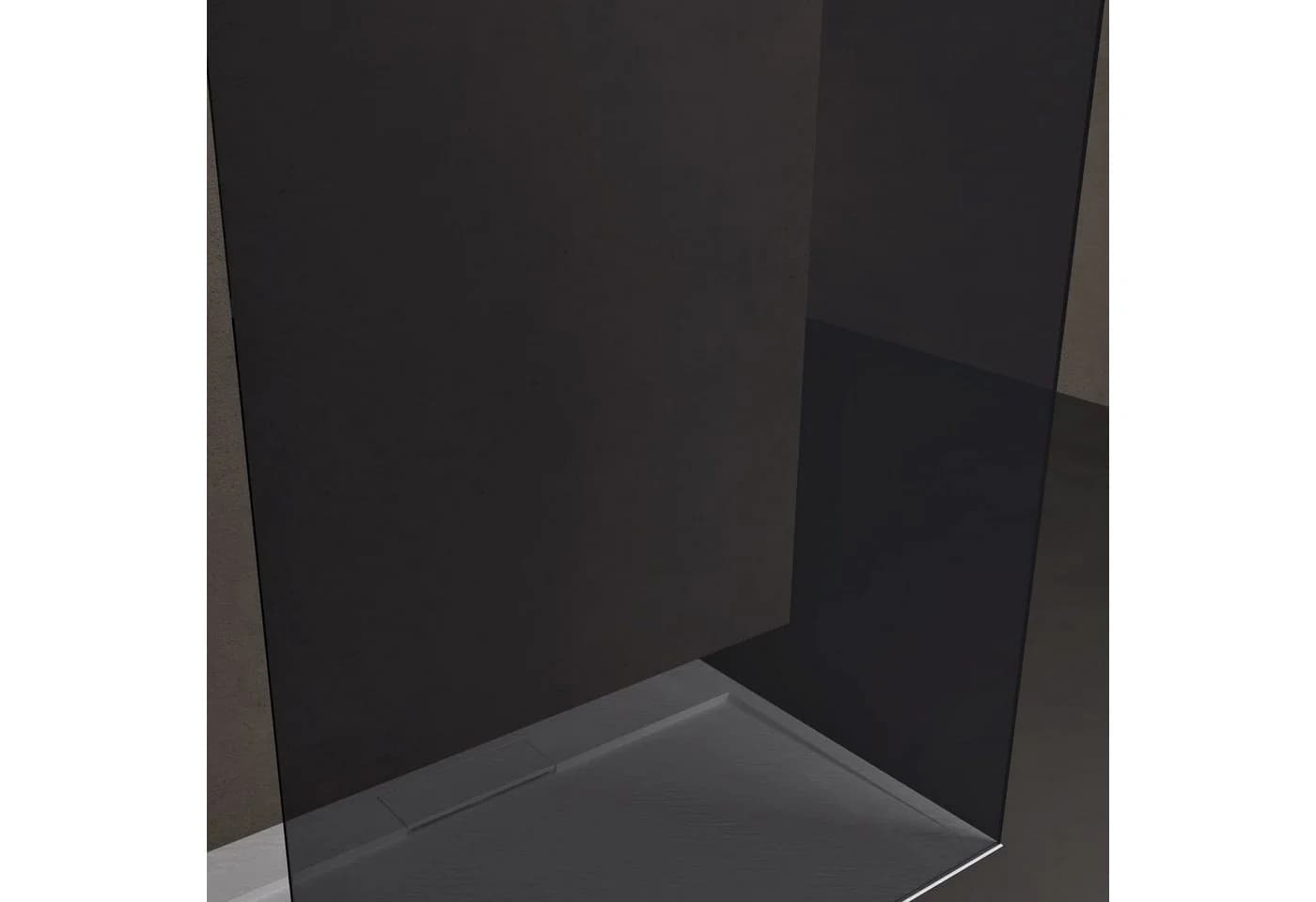 doporro Walk-in-Dusche Duschwand ESG-Sicherheitsglas Edelstahl - Bild 5