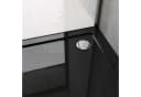 doporro Duschwanne Faro3 Viertelkreis Acryl Schwarz DIN-Anschlüsse Bild 5
