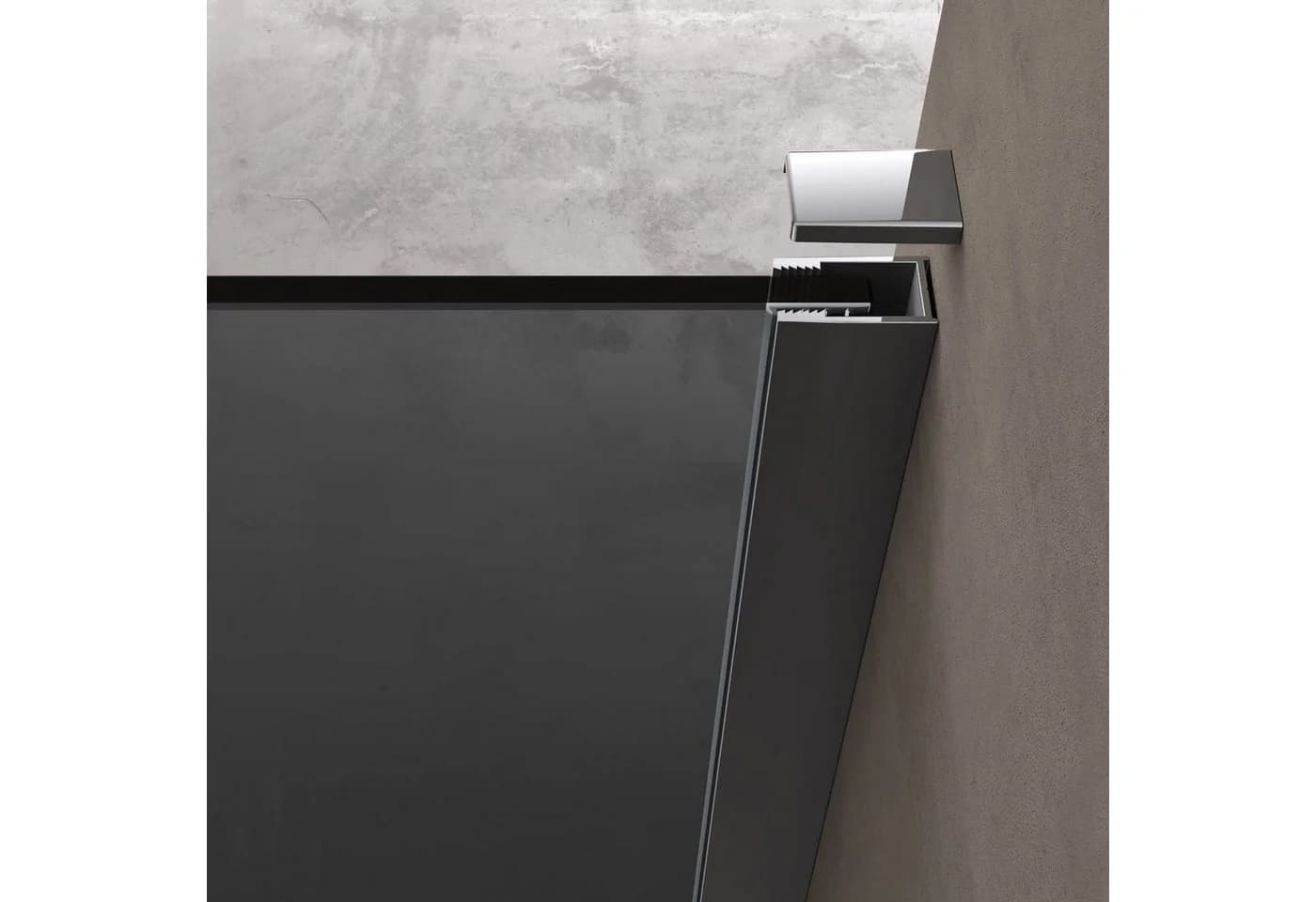 doporro Duschwand ESG-Glas mit NANO-Beschichtung Grau - Bild 3