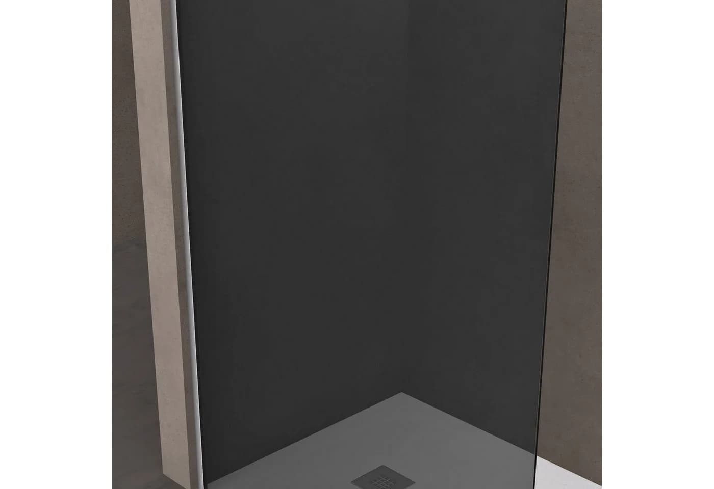 doporro Duschwand ESG-Glas mit NANO-Beschichtung Grau - Bild 4
