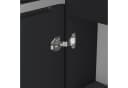 doporro Seitenschrank Lucca Badschrank Hängend Regal Schwarz Bild 4