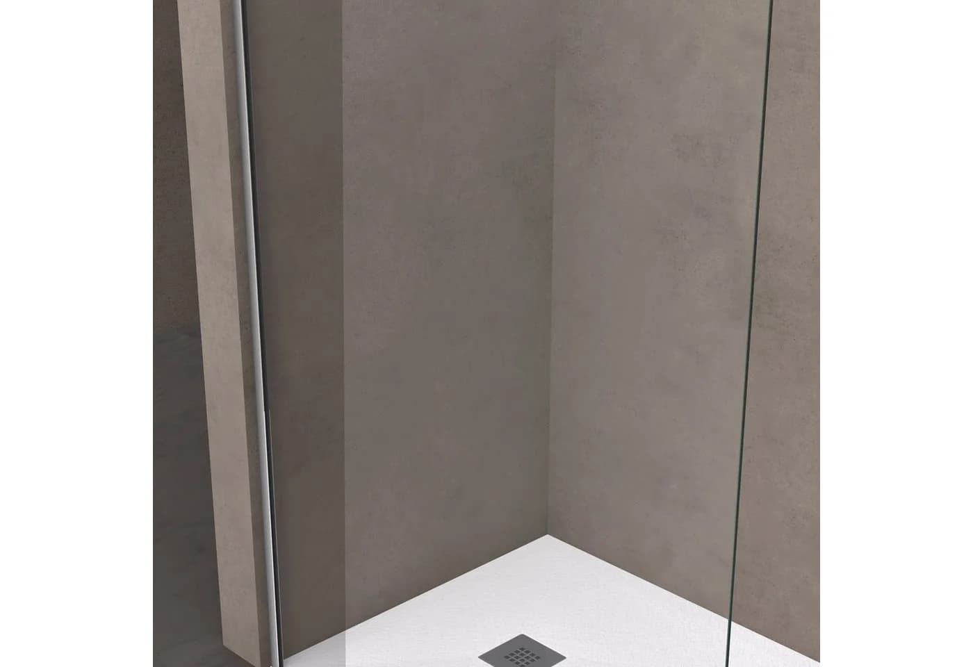 doporro Walk-in-Dusche Duschwand 8-10mm ESG NANO Profil verstellbar - Bild 4