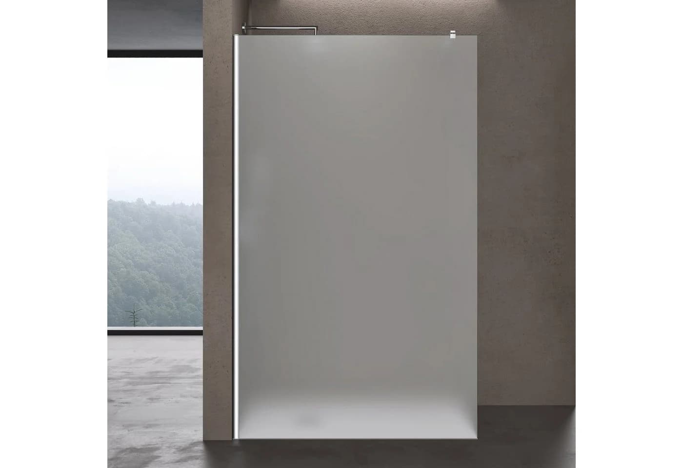 doporro Duschwand Bremen1VS Satiniert ESG Glas 70-120cm - Bild 3