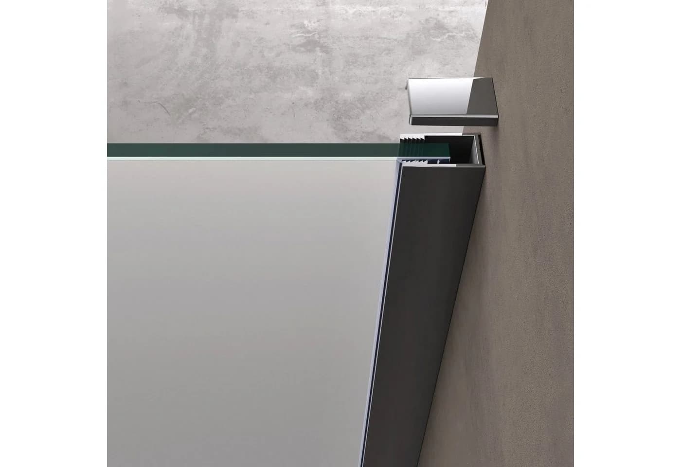 doporro Duschwand Bremen1VS Satiniert ESG Glas 70-120cm - Bild 5