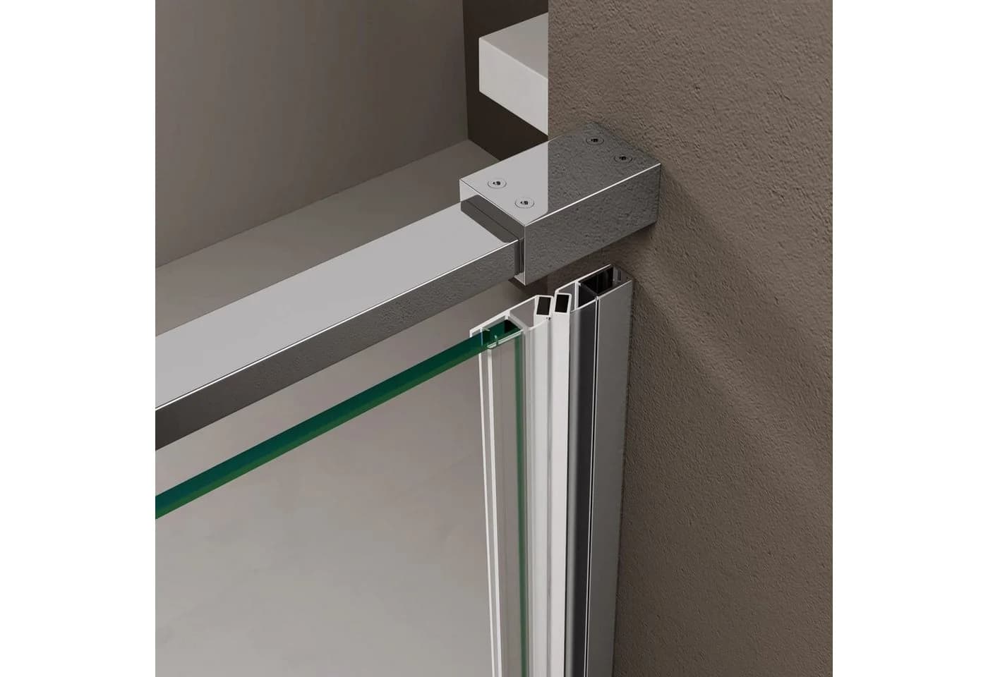doporro Dusch-Drehtür Teramo36 75x195 cm ESG-Sicherheitsglas NANO-Beschichtung - Bild 4