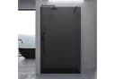 doporro Walk-in-Dusche Duschwand Schwarz mit Nano Glas ESG Bild 1