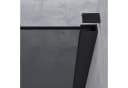 doporro Walk-in-Dusche Duschwand Schwarz mit Nano Glas ESG Bild 5