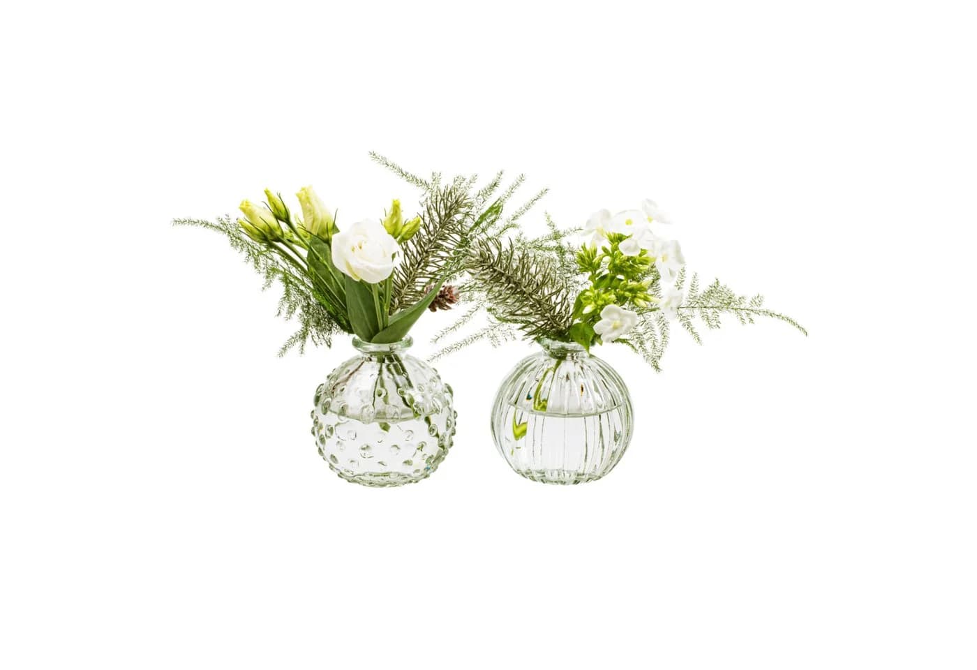 Annastore Dekovase 12 kleine Glasvasen Vintage Retro Blumenvasen