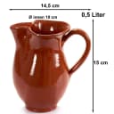Annastore Tonkrug Wasserkrug Karaffe Wikinger-Krug Bild 3