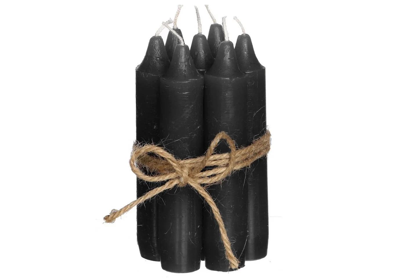 Annastore Spitzkerzen Set 7-tlg. Schwarz für Flaschen - Bild 2