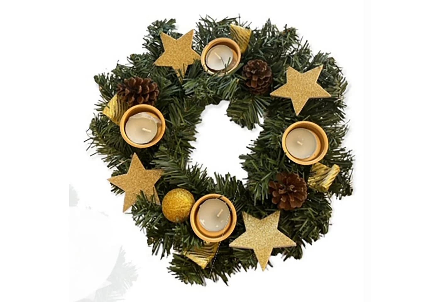 Annastore Adventskranz mit Teelichtern Ø 30 cm - Bild 2