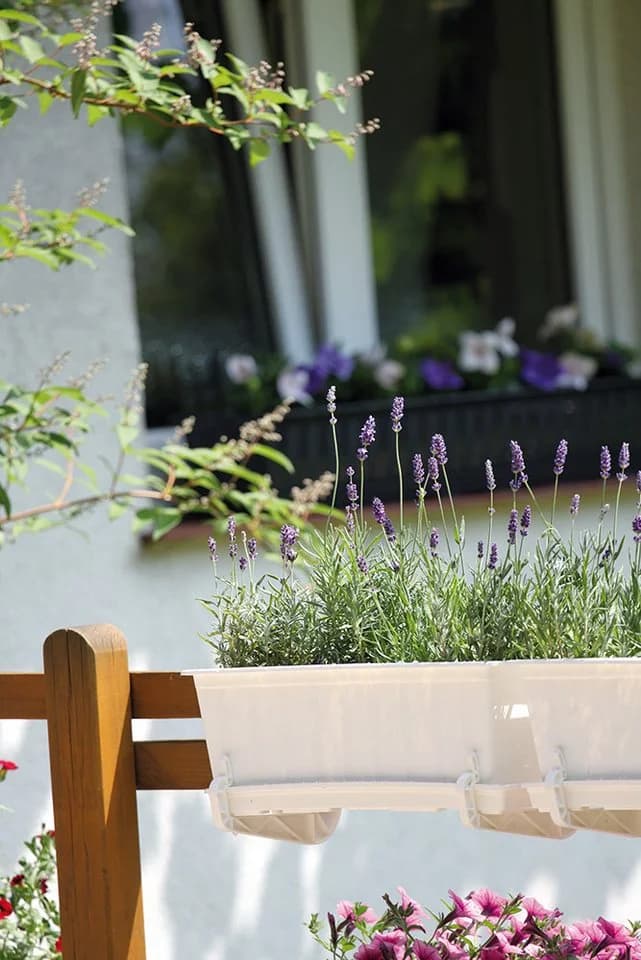 Annastore Balkonkasten Blumenkasten Rattan-Optik Kunststoff Braun - Bild 3