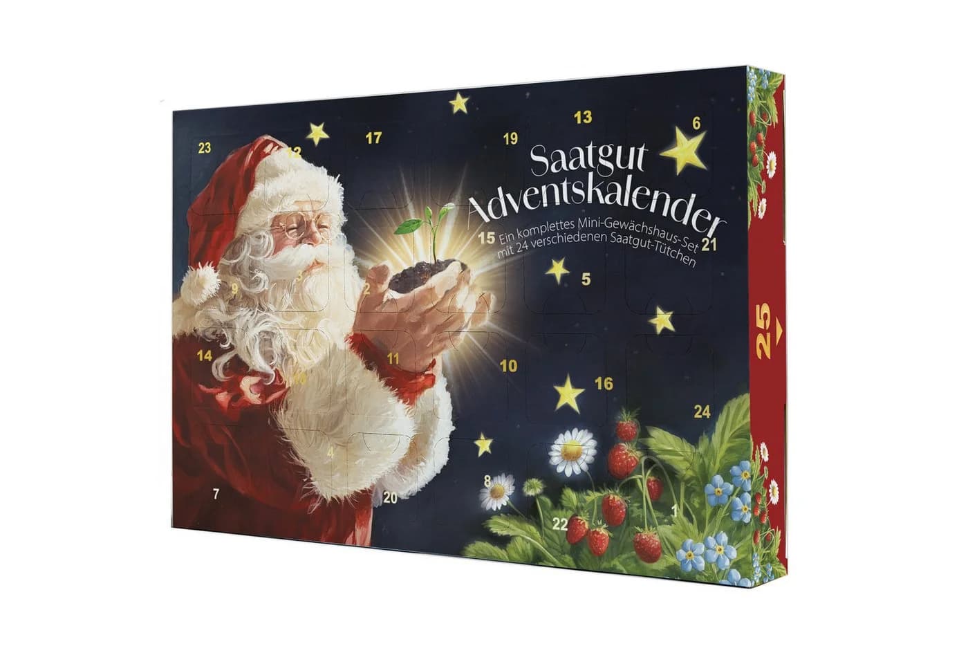 Annastore Adventskalender mit Saatgut Gemüse Kräuter Gewächshaus