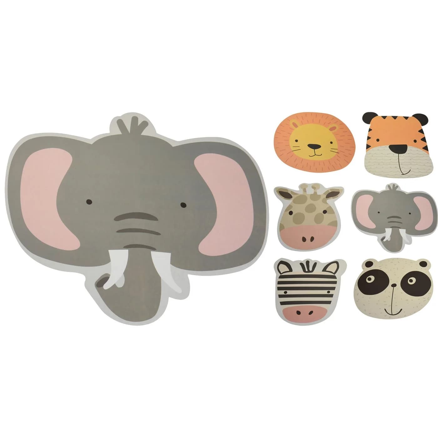 Annastore Platzset 6-teilig Kinder Tiermotive BPA-frei Rutschfest