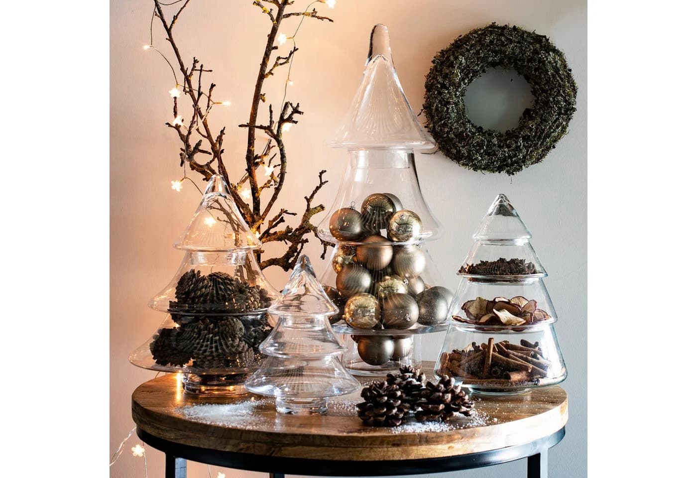 Annastore Dekoglas Tannenbaum Glas 28 cm