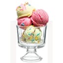 Annastore 6-tlg. Eisschale aus Glas mit Fuß transparent Bild 1